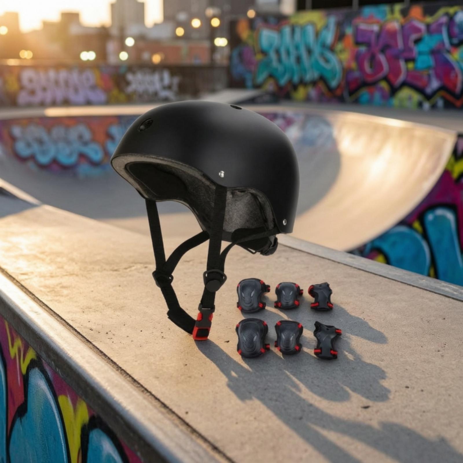 ABS Hard Shell Skate Helmet wi - Scooter Helmet Set recension och pris