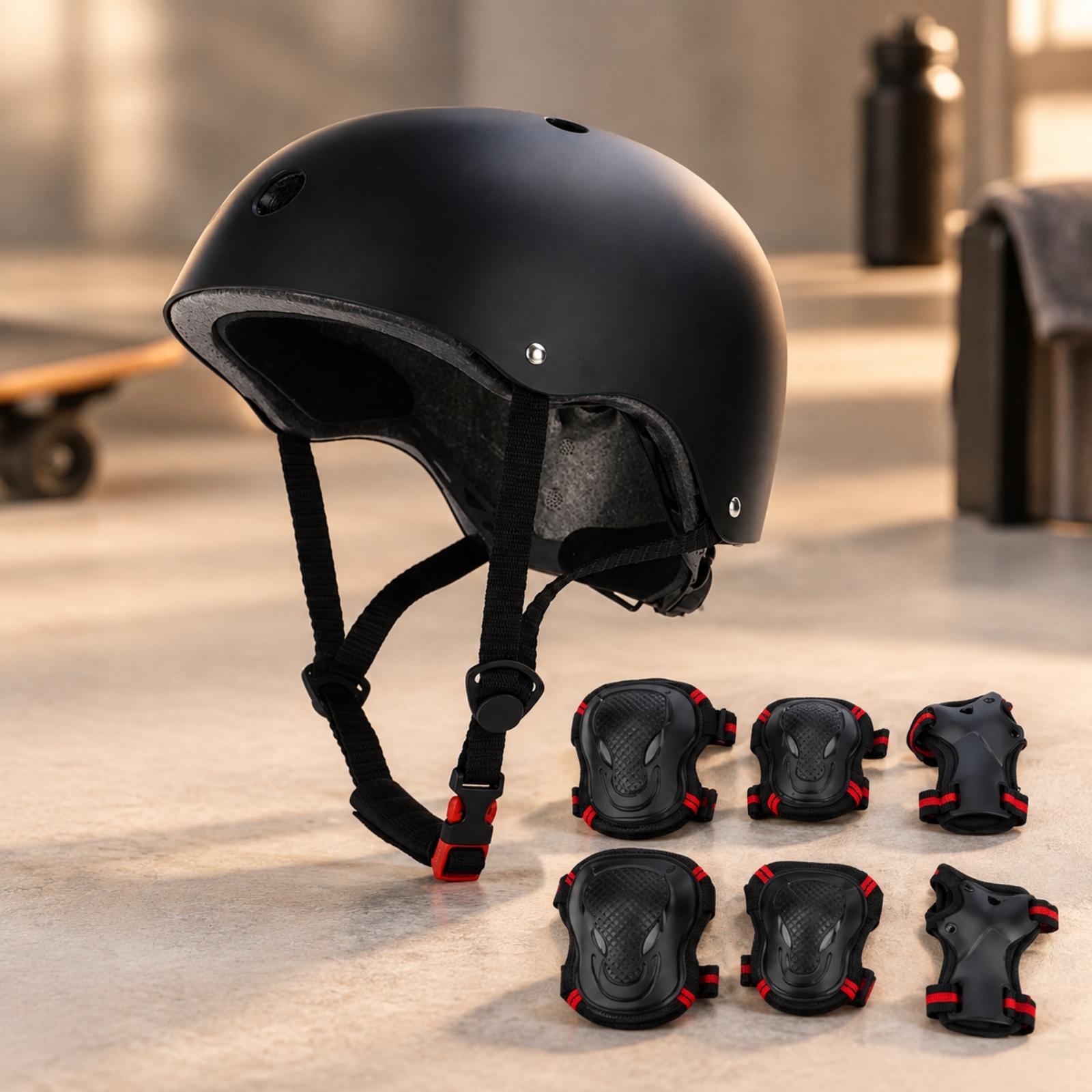 ABS Hard Shell Skate Helmet wi - Scooter Helmet Set recension och pris