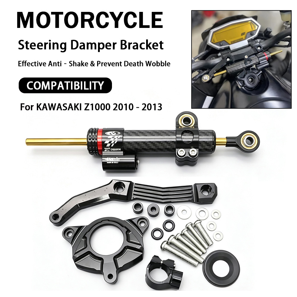 aluminium CNC motorcycle steer - Steering Damper Stabilizer Kit Cnc recension och pris