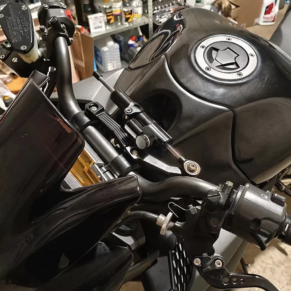 aluminium CNC motorcycle steer - Steering Damper Stabilizer Kit Cnc recension och pris
