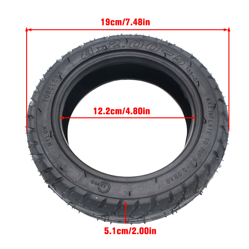 8-inch 8x2.00-5 vacuum tire su - Electric Scooter Adults recension och pris