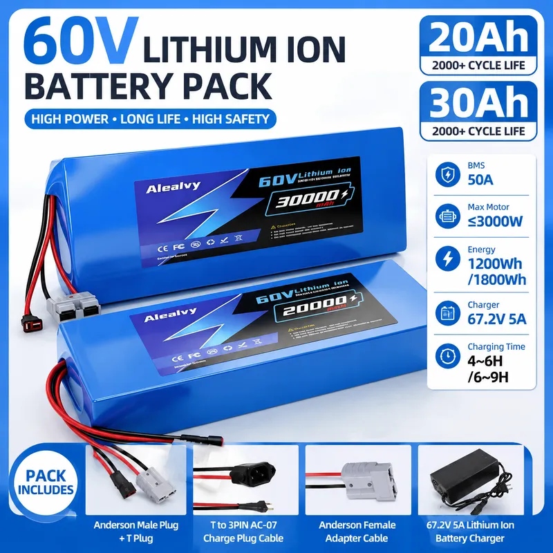 60V 20AH 30AH 21700 Lithium Ba - 60V 30Ah 21700 Battery Pack recension och pris