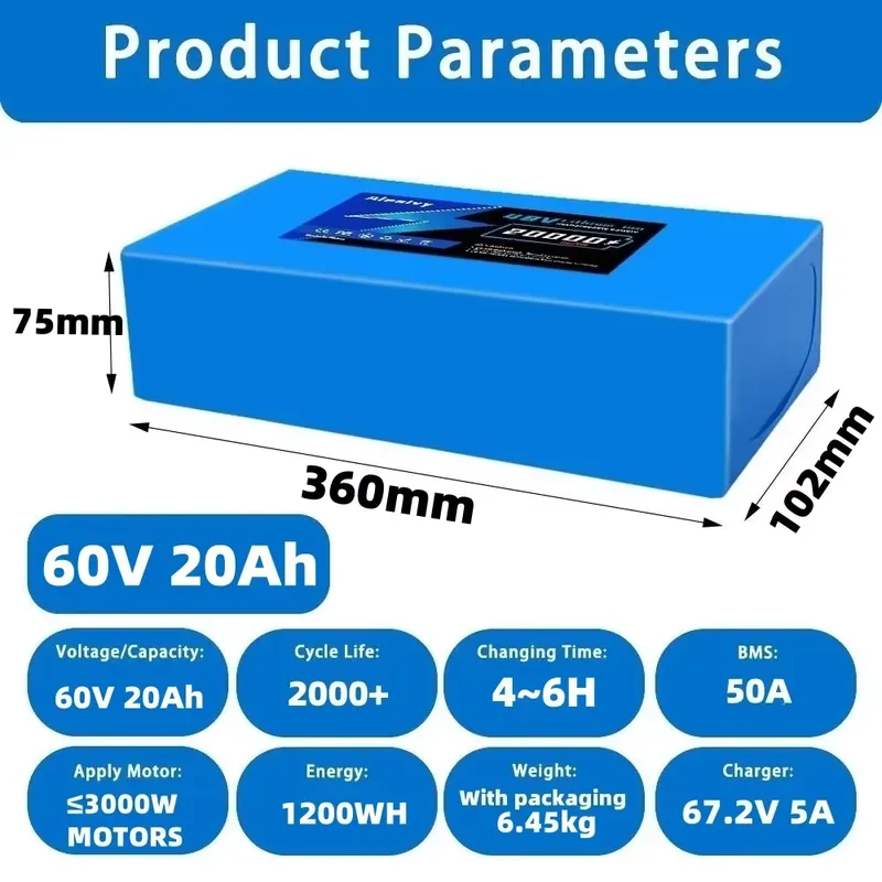 60V 20AH 30AH 21700 Lithium Ba - 60V 30Ah 21700 Battery Pack recension och pris