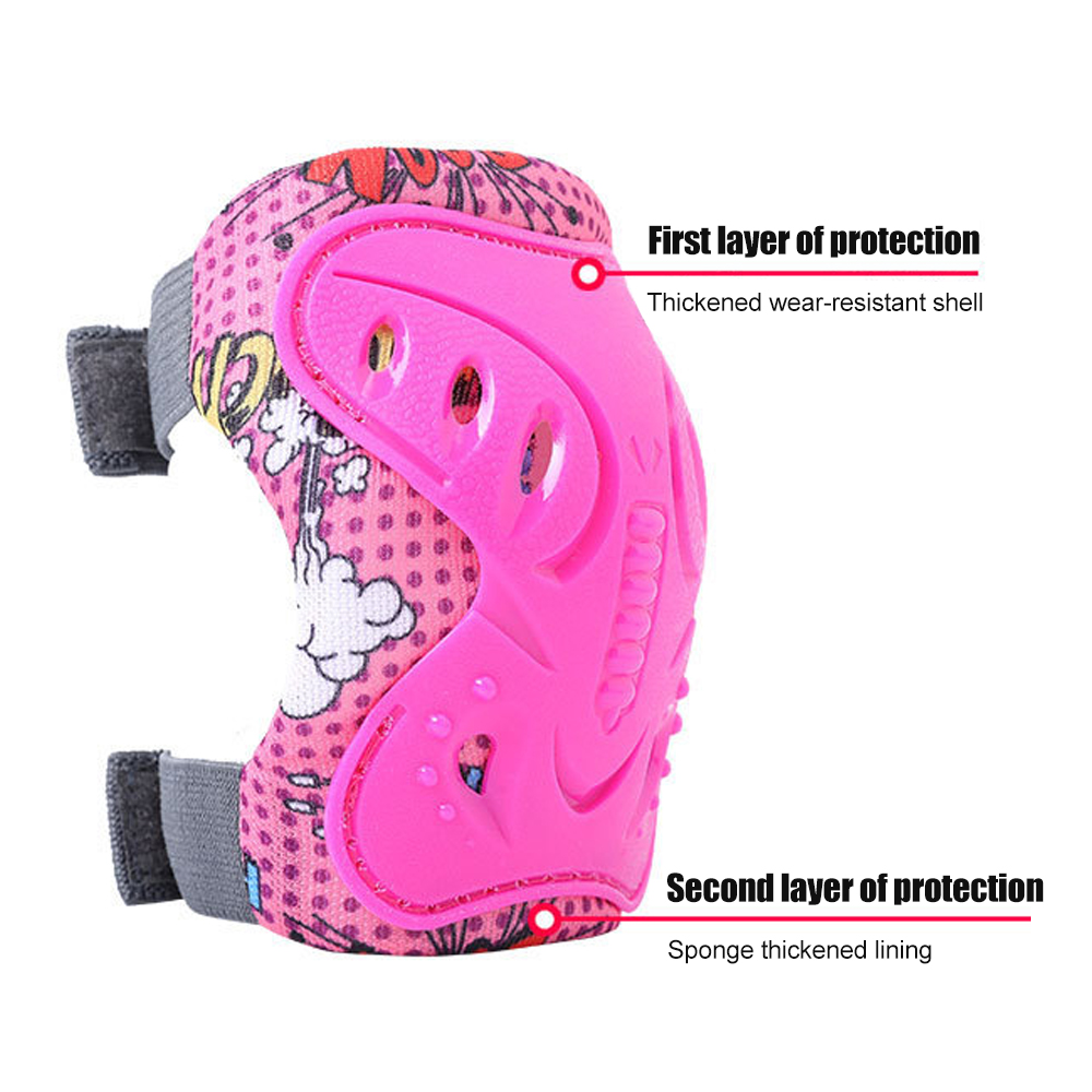 6Pcs Kids 3-12 Years Knee Elbo - Scooter Helmet Set recension och pris